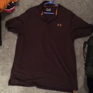Brown under armour polo shirt!